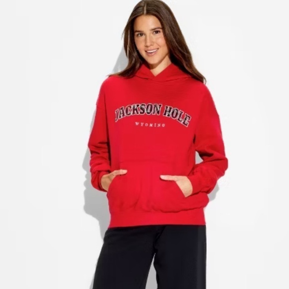 NWT/EUC Wild Fable Red Jackson Hole Women's Hoodie